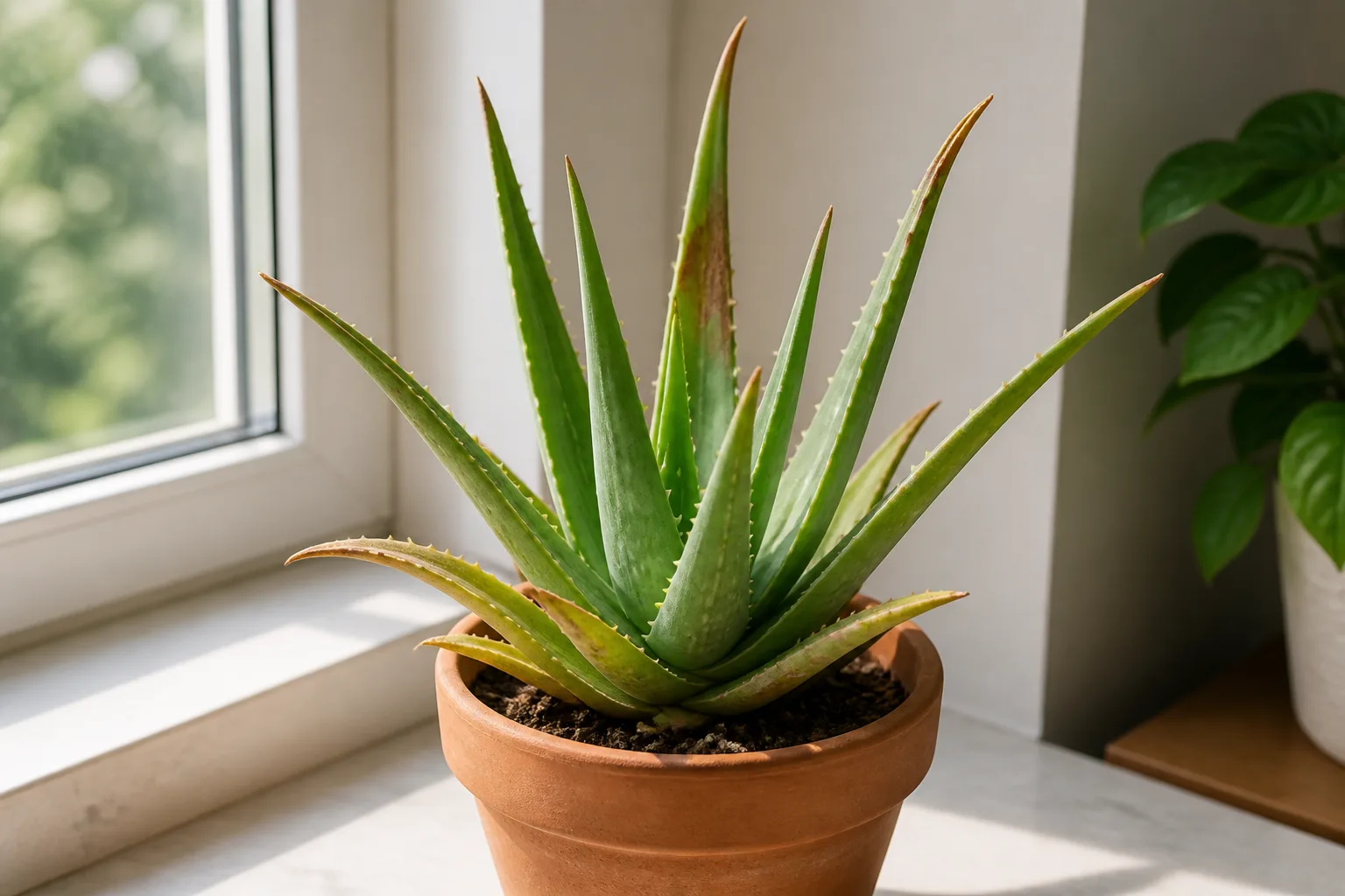 Hero illustrating aloe plant turning brown