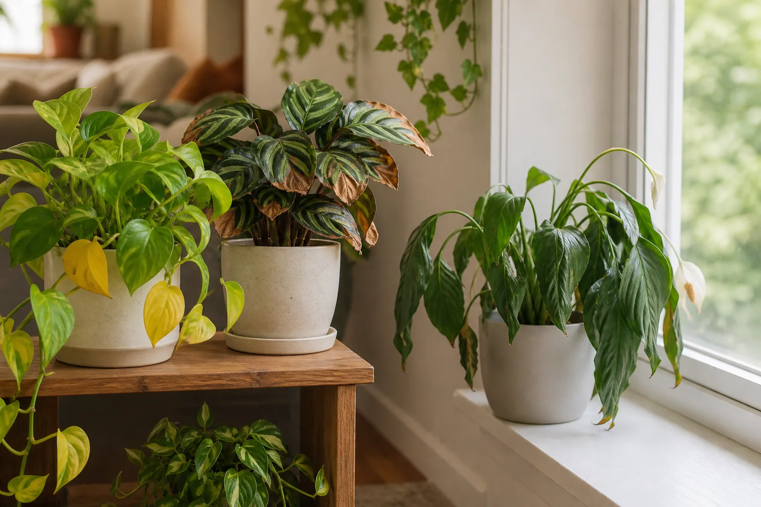 Hero illustrating houseplant symptom checker