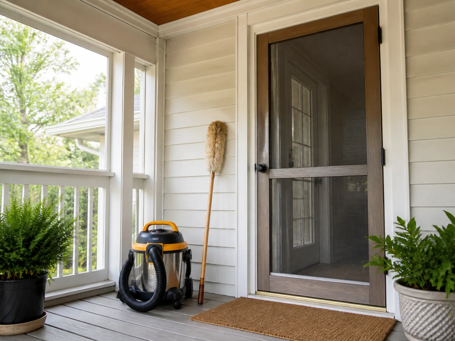 Tight window screen and exterior trim helping block insects from entering