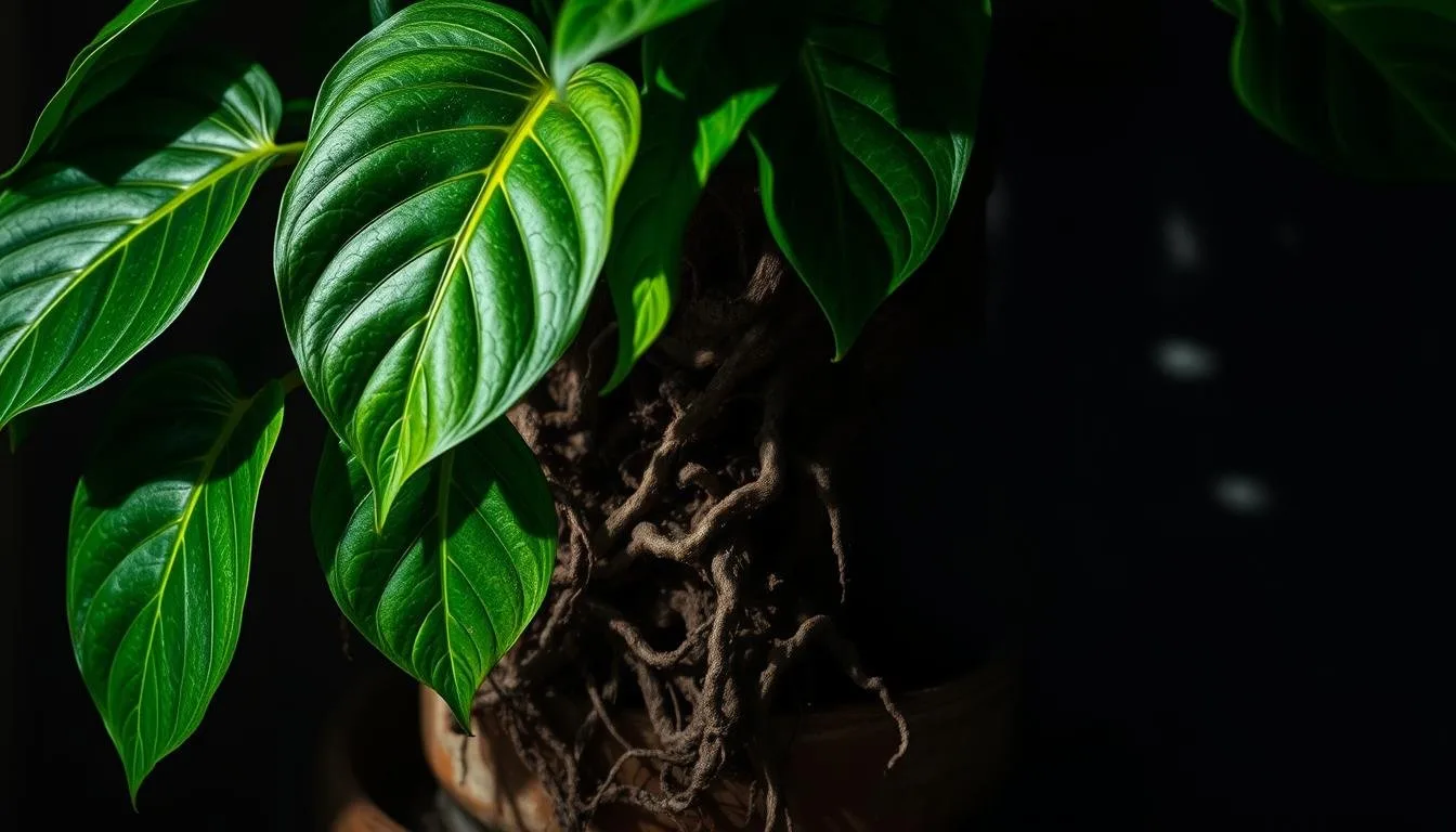 Dense roots filling a container, showing why root space and pot size matter
