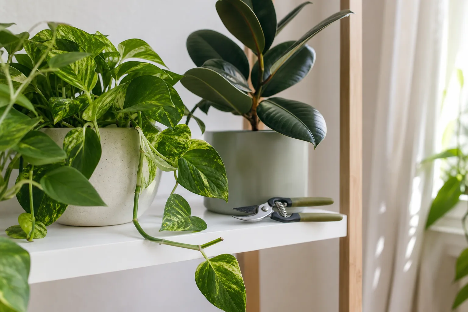 Hero illustrating pruning indoor plants