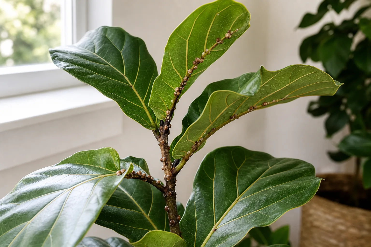 Hero illustrating scale on houseplants
