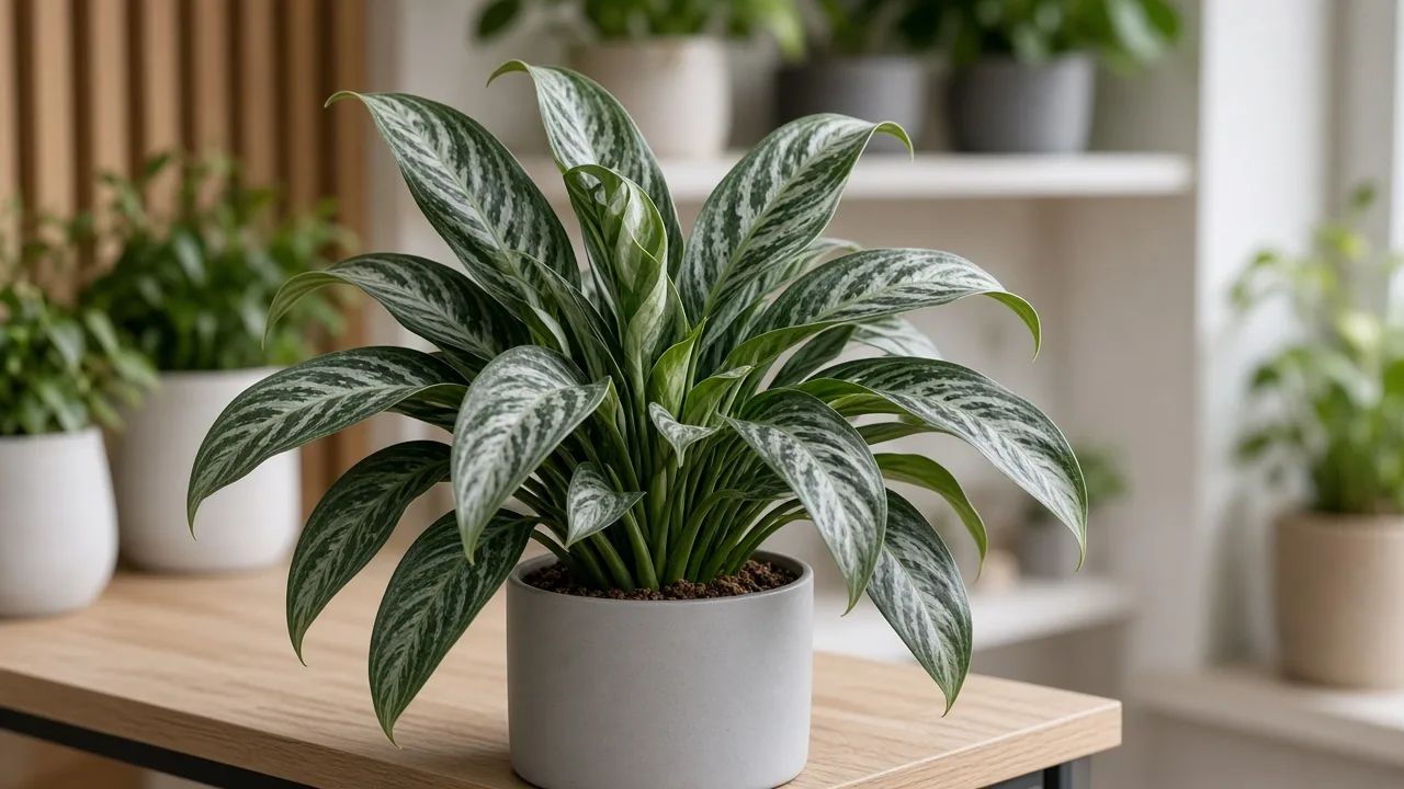 Curling Leaves on Aglaonema Cutlass - cupped narrow lance foliage