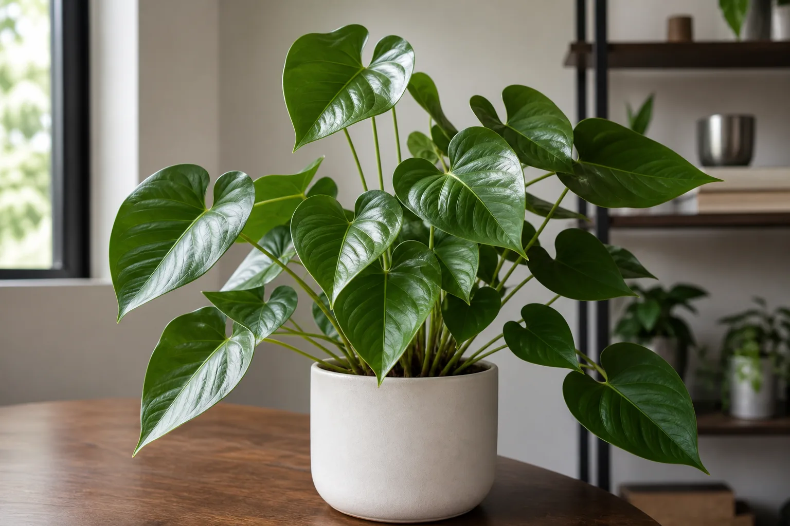 No Flowers on Anthurium - visible symptom on the plant