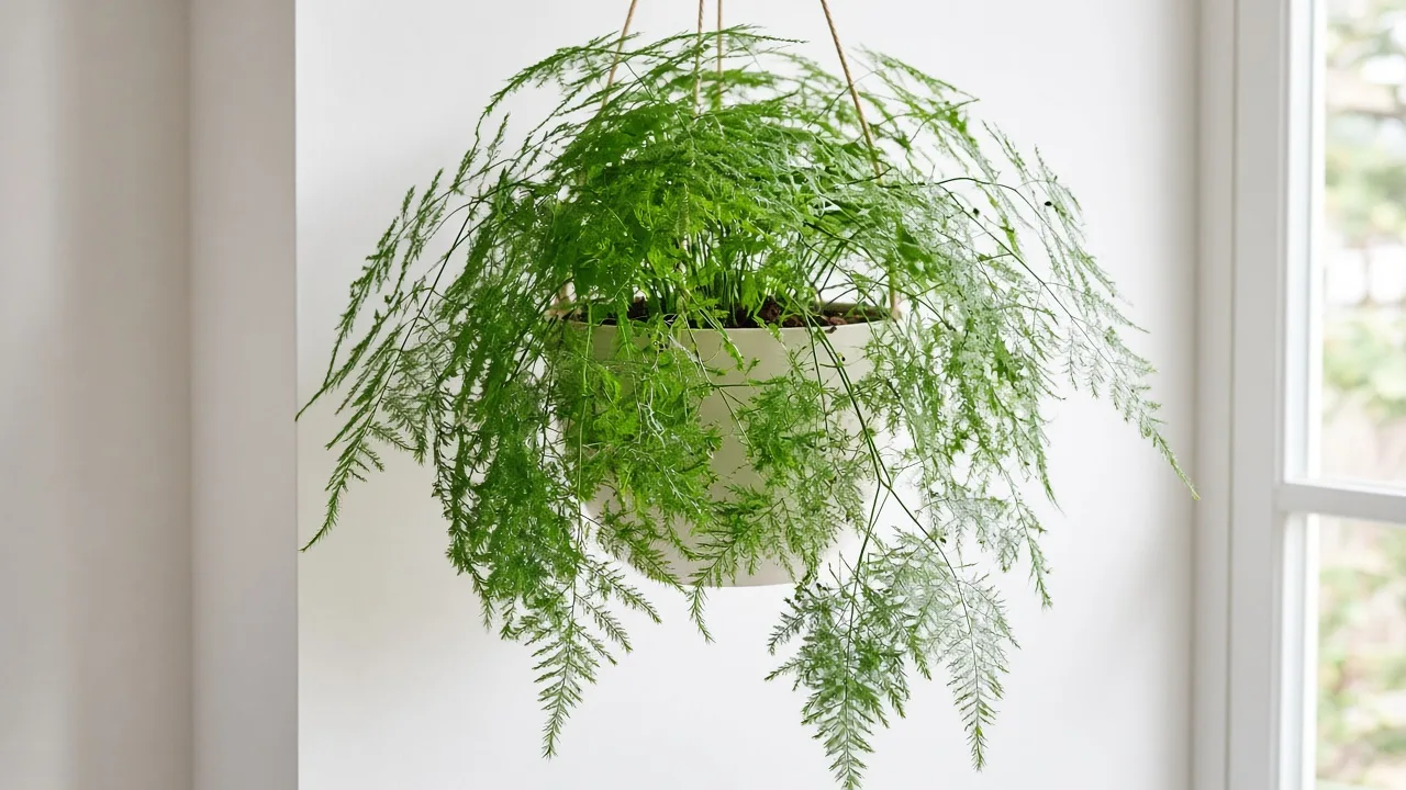 Thrips on Asparagus Fern - visible symptom on the plant