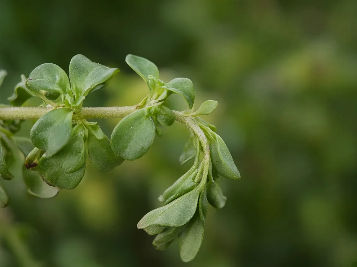 Close-up of wilting on Brahmi - diagnostic detail