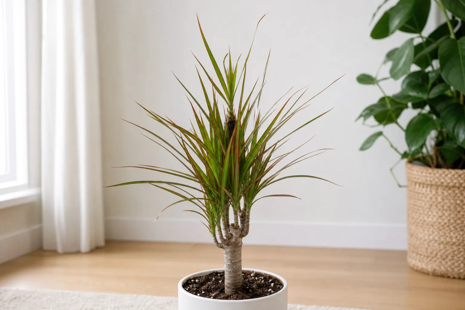 Slow Growth on Dragon Tree - visible symptom on the plant