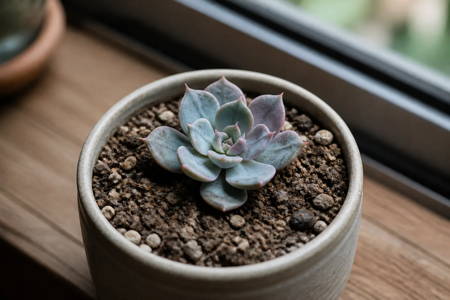 Slow Growth on Echeveria - visible symptom on the plant
