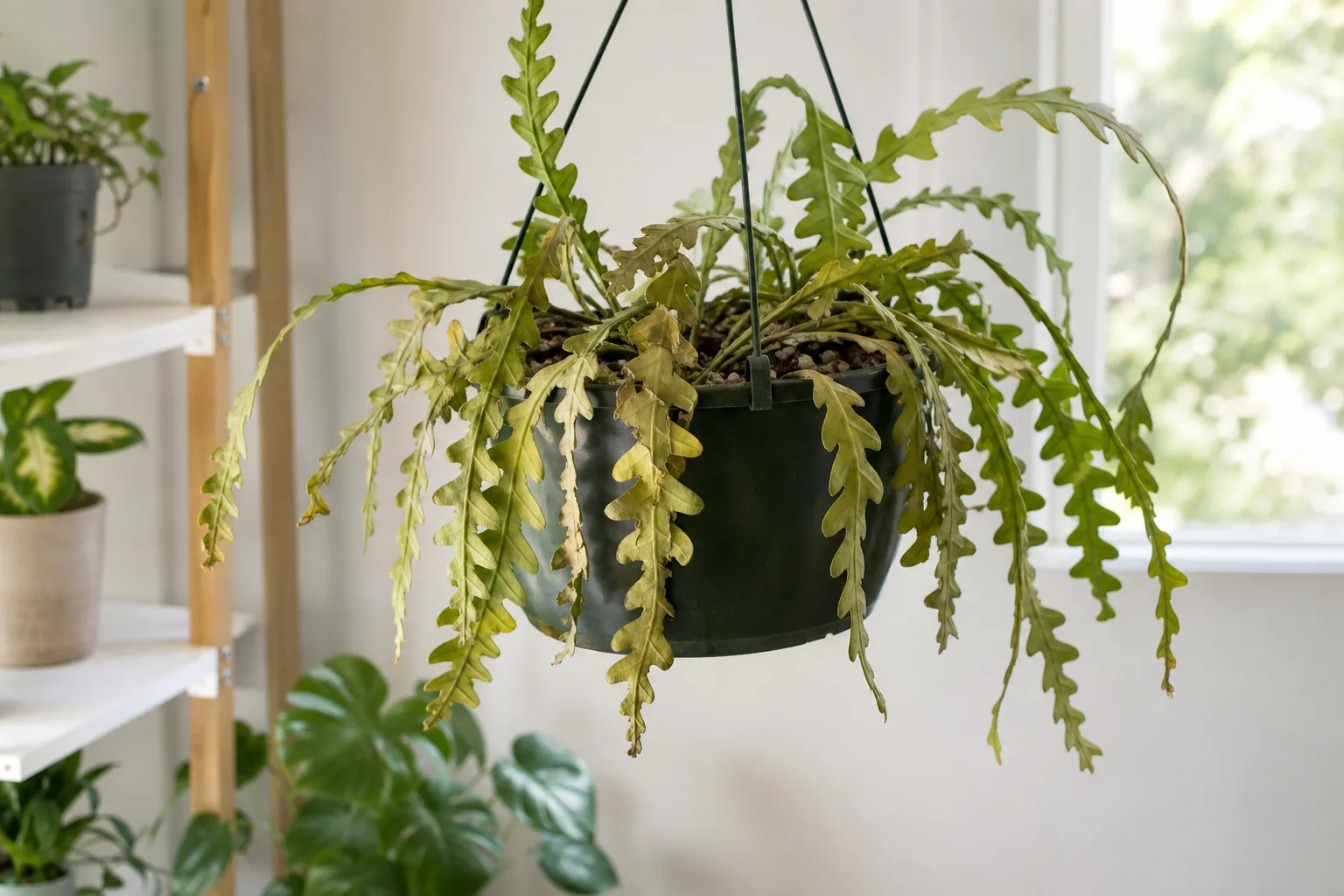 Overwatering on Fishbone Cactus - visible symptom on the plant
