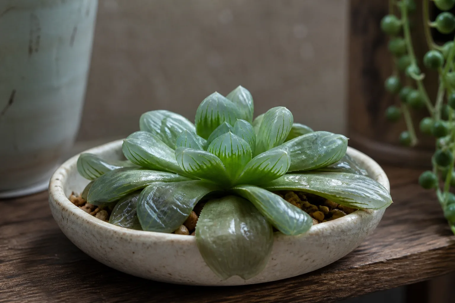 Drooping Leaves on Haworthia - visible symptom on the plant