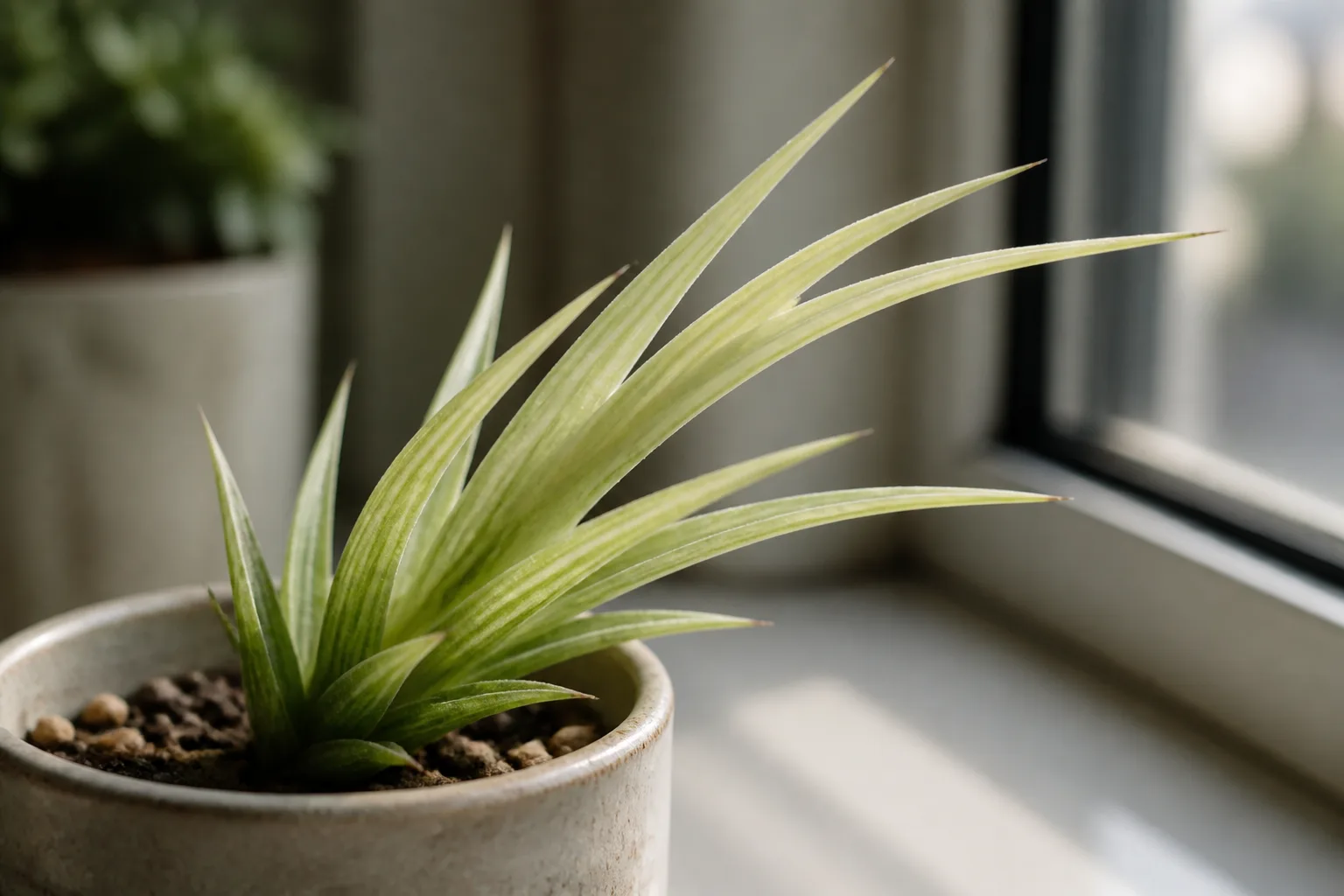 Not Enough Light on Haworthia - visible symptom on the plant