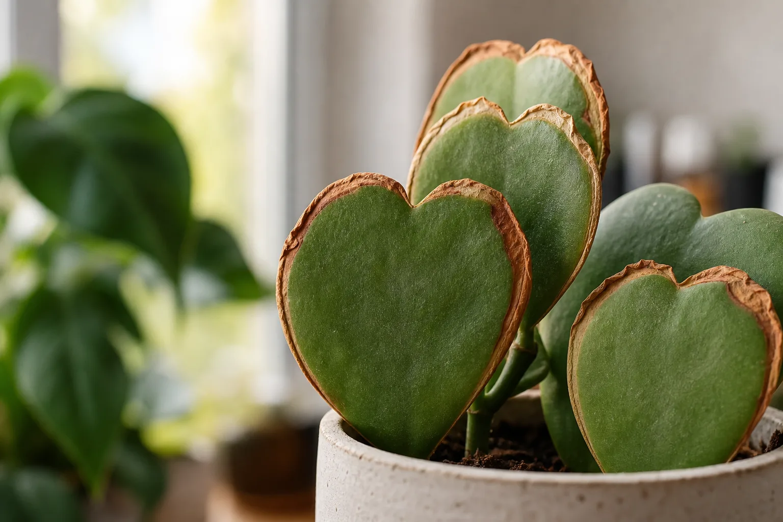 Low Humidity on Hoya Kerrii - visible symptom on the plant