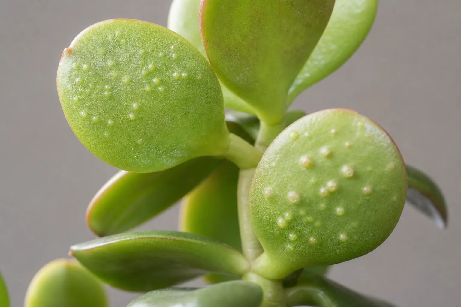 Edema on Jade Plant - visible symptom on the plant