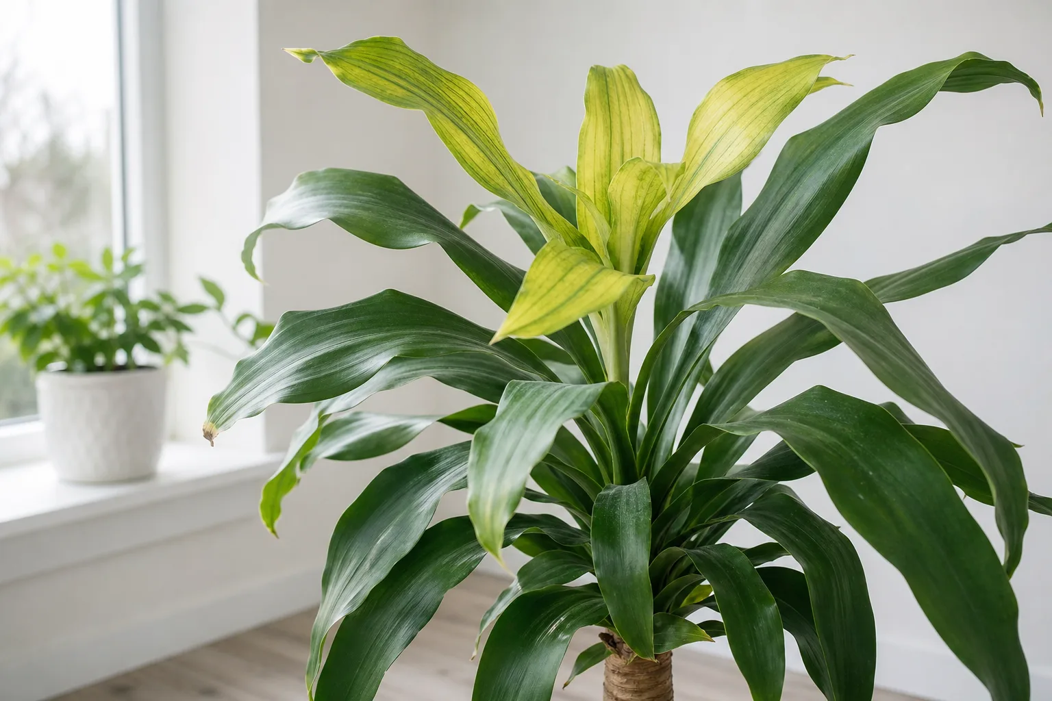 Soil Too Acidic on Janet Craig Dracaena - visible symptom on the plant