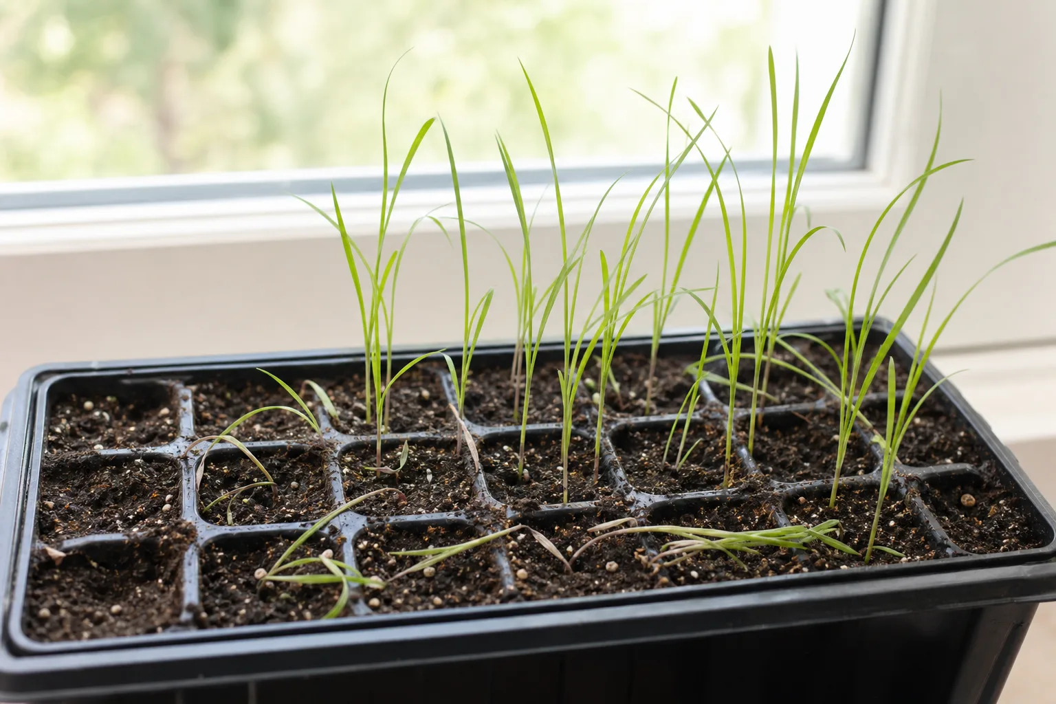 Damping Off on Lemongrass - visible symptom on the plant
