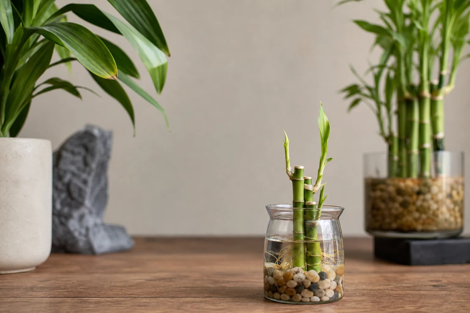 Slow Growth on Lucky Bamboo - visible symptom on the plant