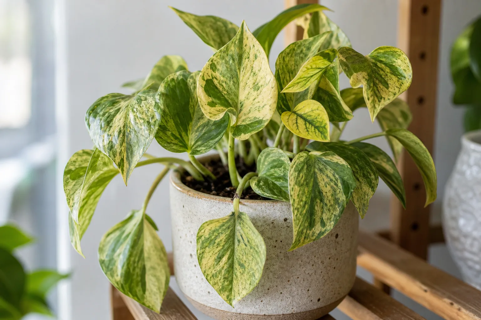 Soil Too Acidic on Manjula Pothos - visible symptom on the plant