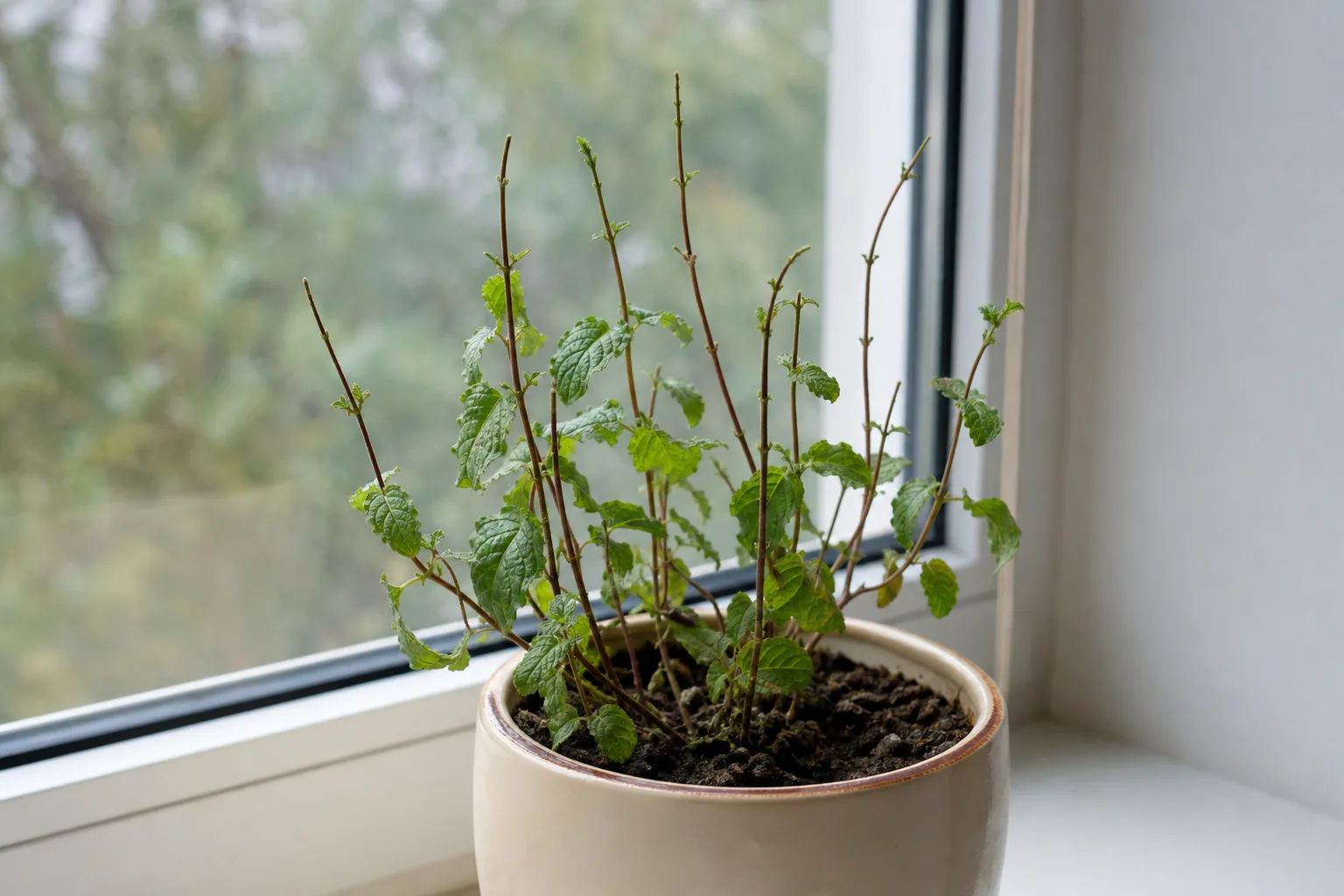 No New Growth on Mint - visible symptom on the plant