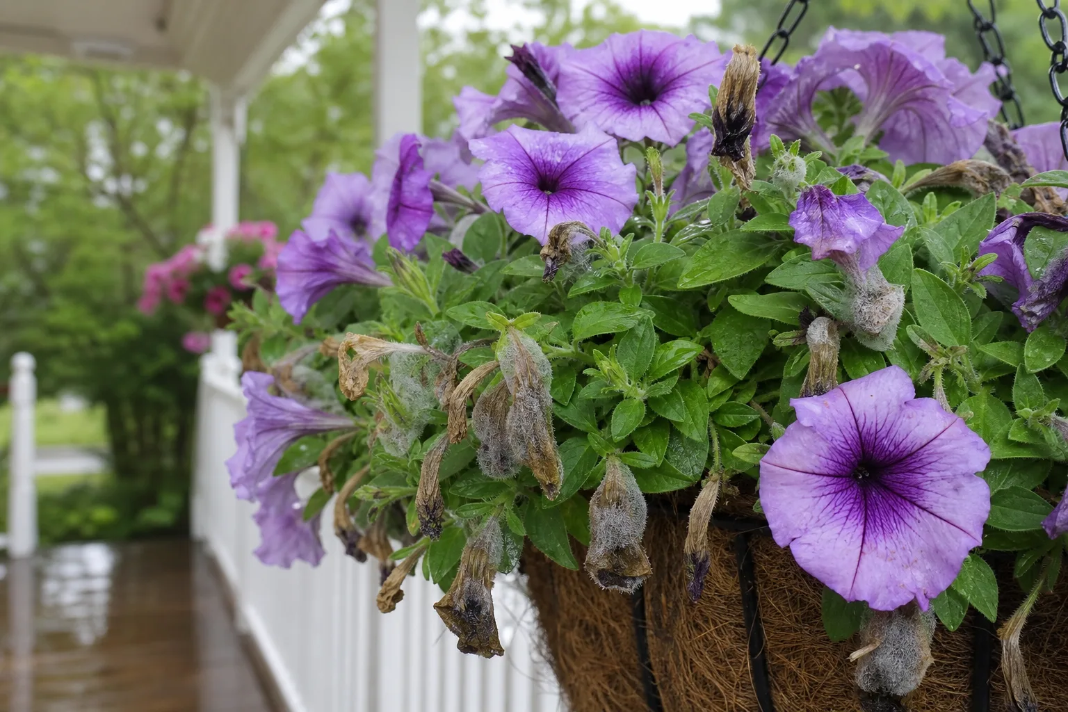 High Humidity on Petunia - visible symptom on the plant