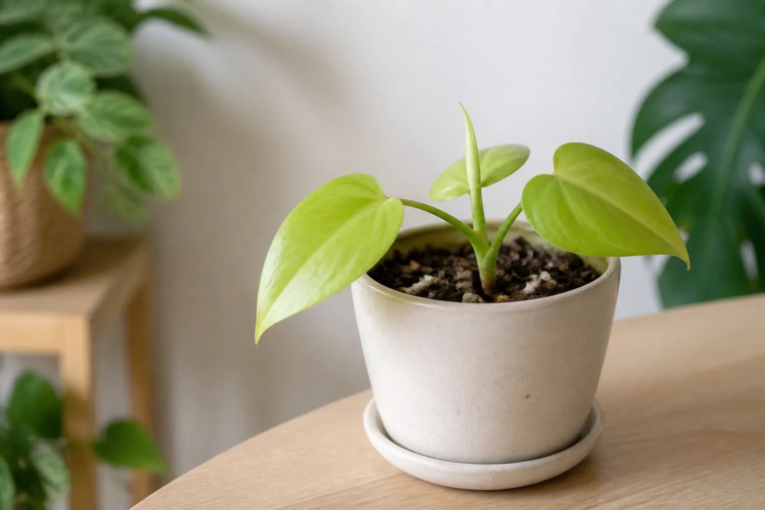 Slow Growth on Philodendron Lemon Lime - visible symptom on the plant