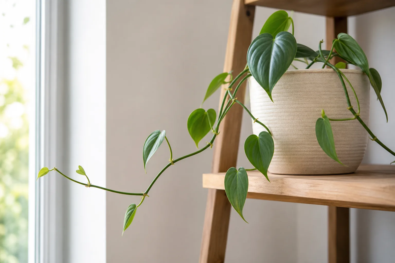 Slow Growth on Heartleaf Philodendron - visible symptom on the plant