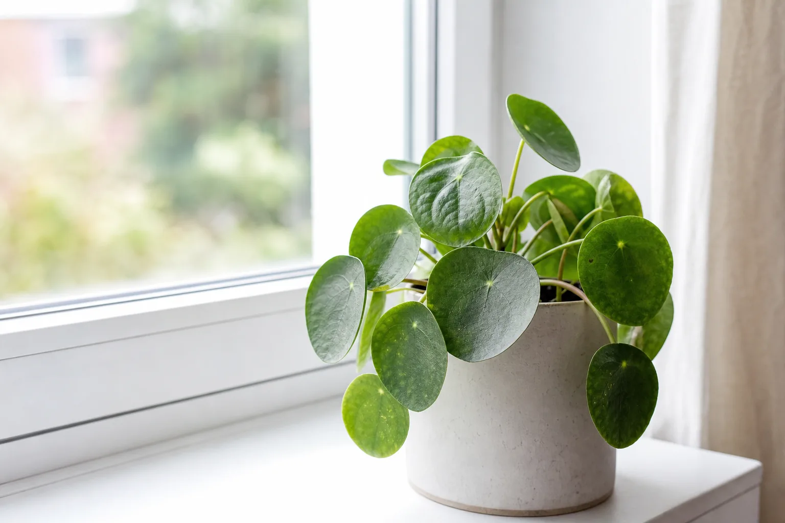 Slow Growth on Pilea Peperomioides - visible symptom on the plant