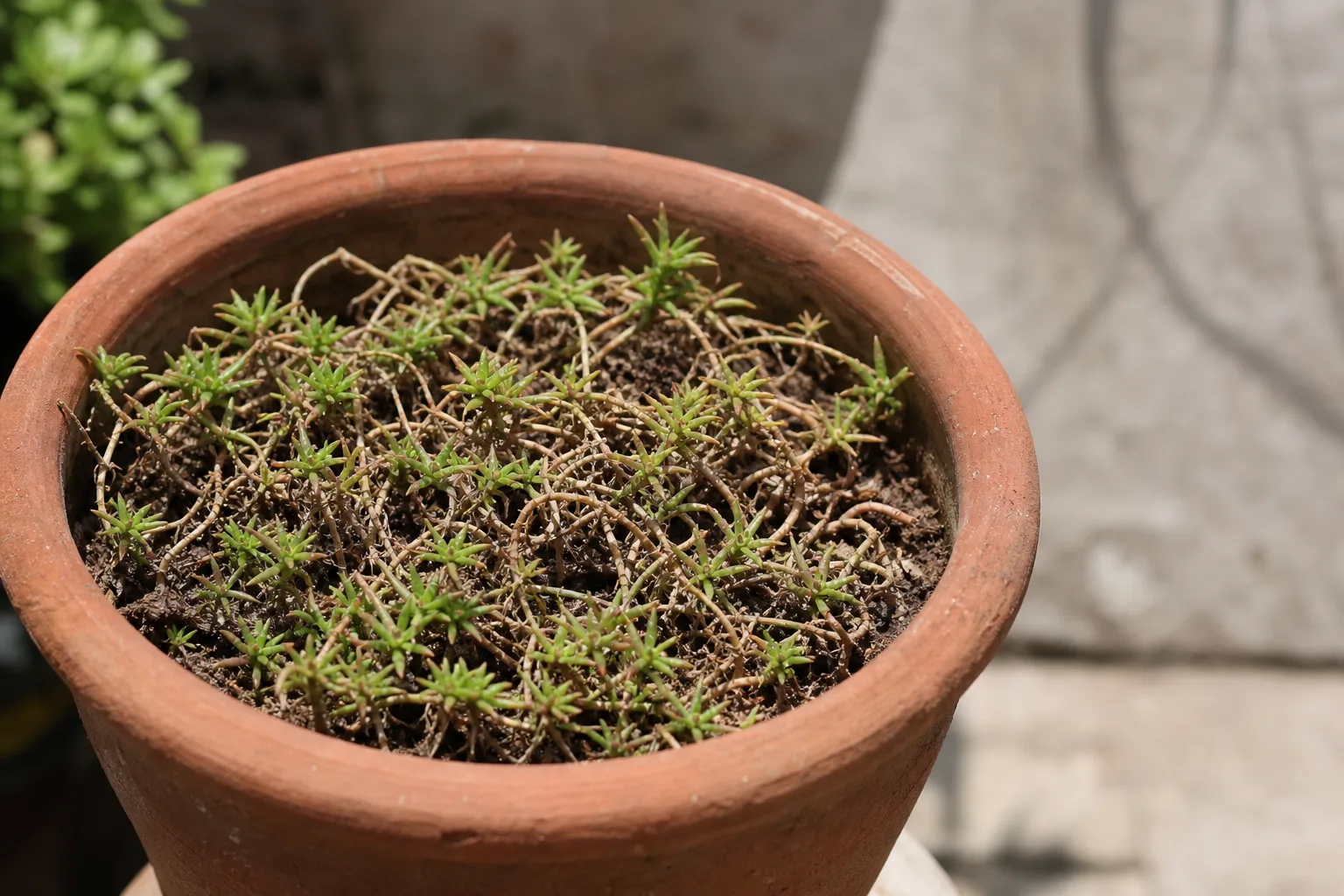 No New Growth on Portulaca - visible symptom on the plant