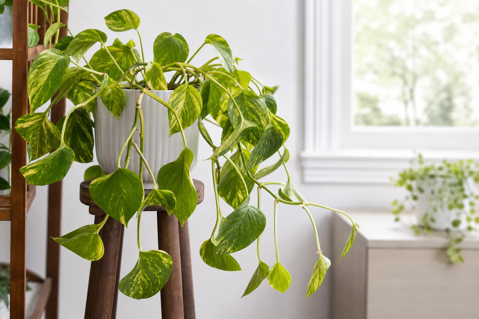 Drooping Leaves on Pothos - visible symptom on the plant