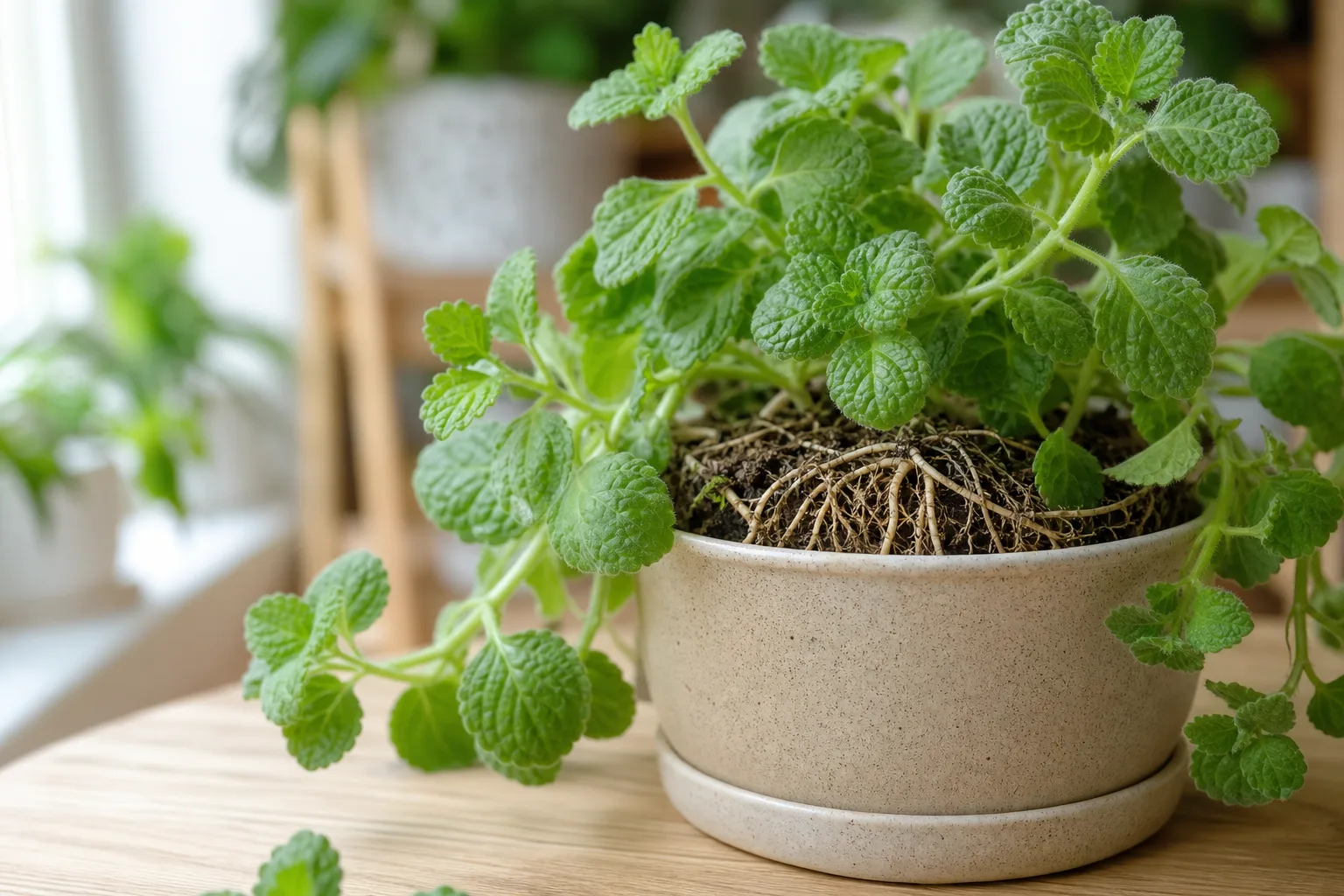 Exposed Roots on Swedish Ivy - visible symptom on the plant