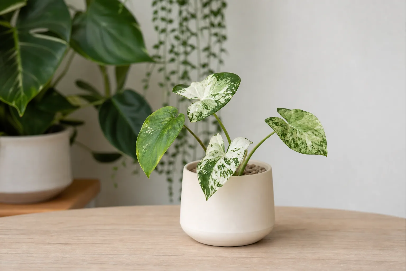 Slow Growth on Syngonium White Butterfly - visible symptom on the plant