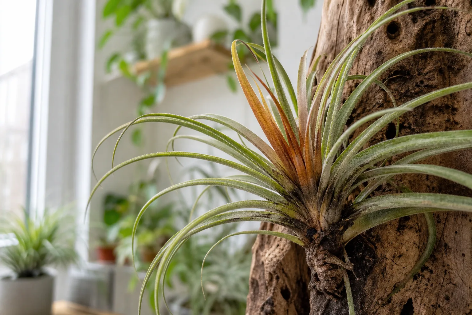 Stem Rot on Tillandsia - visible symptom on the plant