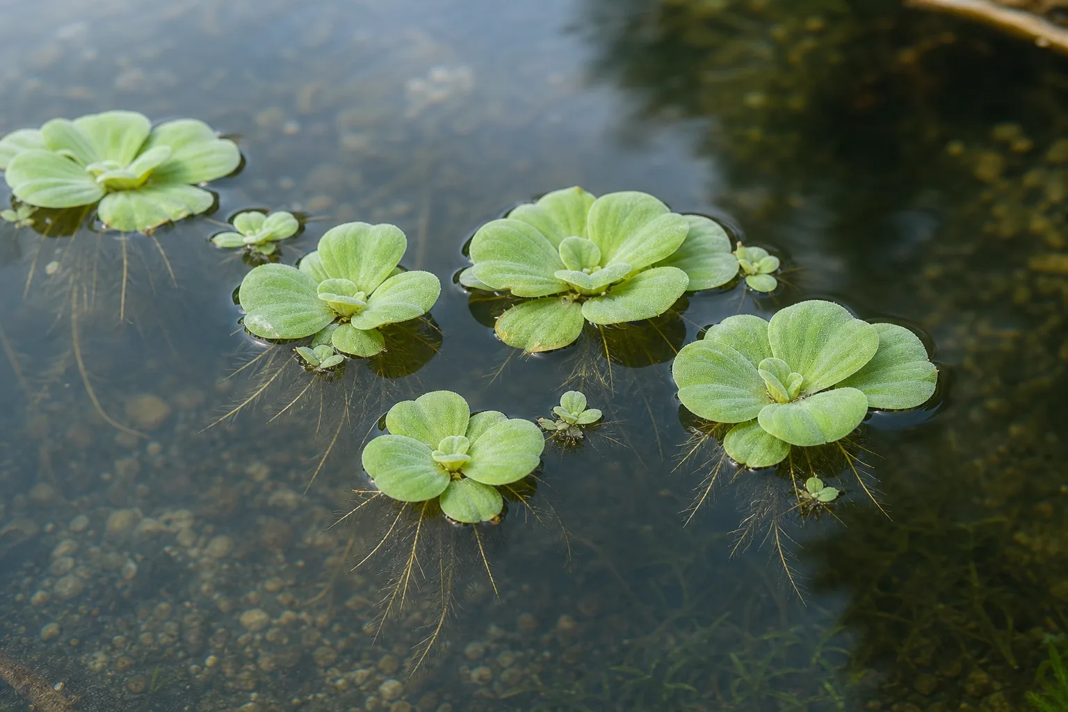 Slow Growth on Water Lettuce - visible symptom on the plant
