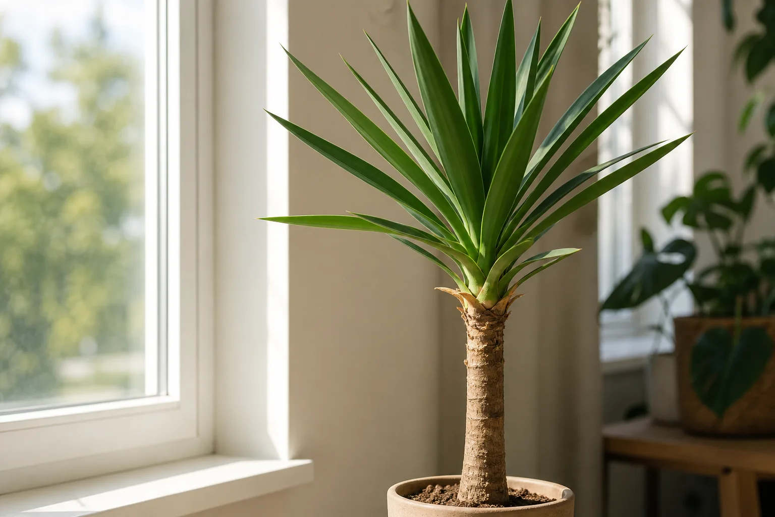 Slow Growth on Yucca Plant - visible symptom on the plant