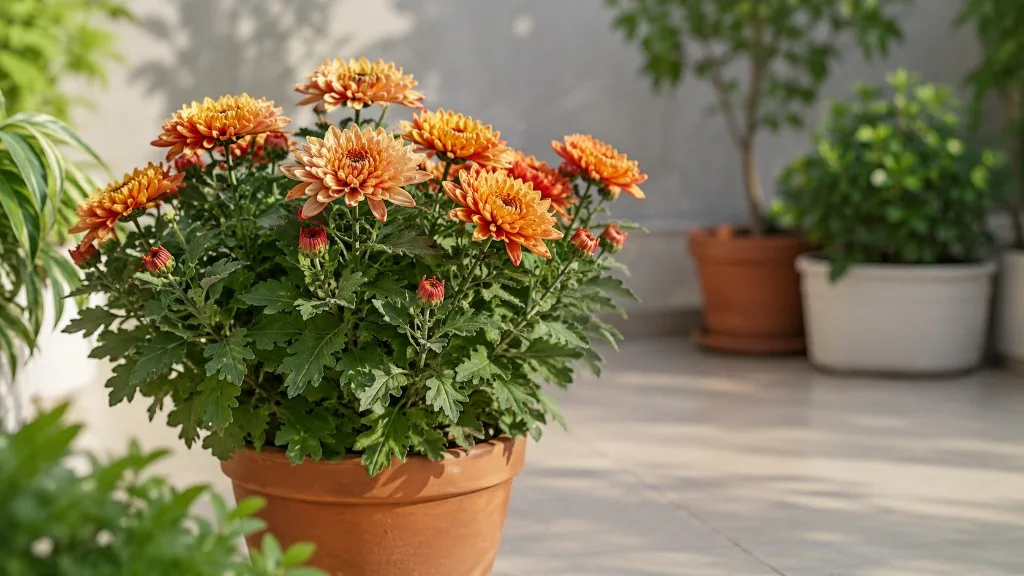 Chrysanthemum houseplant