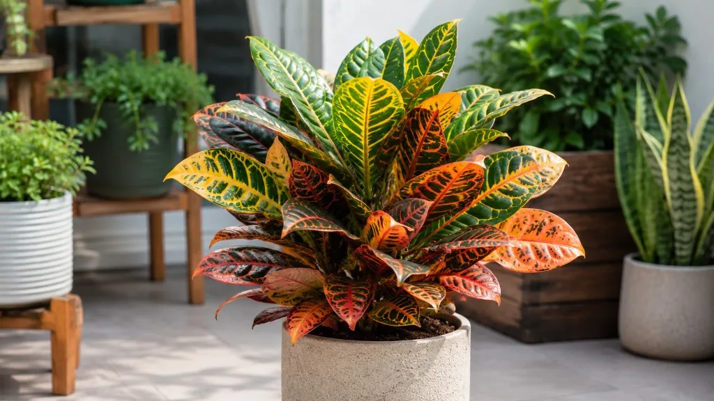 Croton houseplant