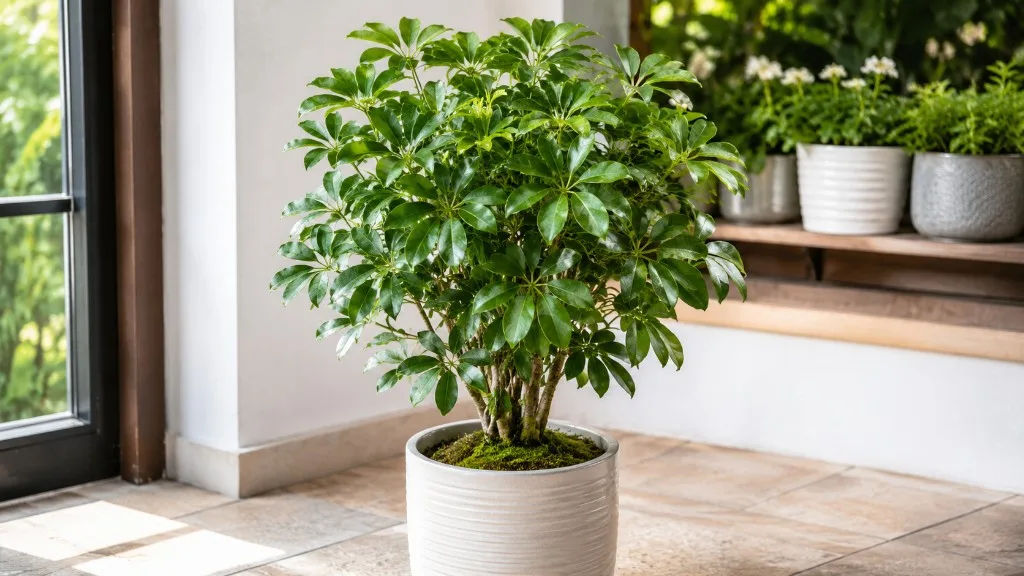Dwarf Umbrella Tree houseplant