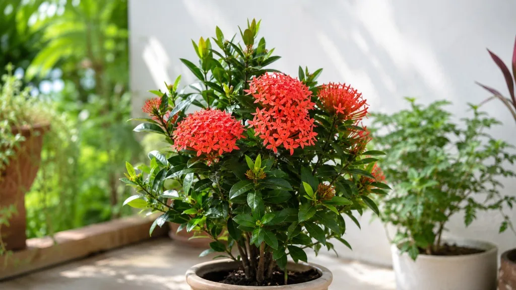 Ixora houseplant