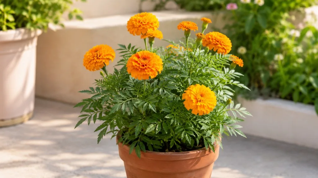 Marigold houseplant